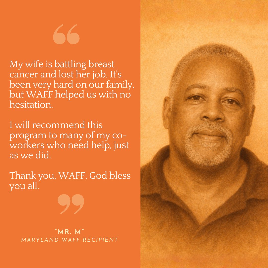 waffhelp's tweet photo. WAFF had a busy 2026 season! 🧡 
Today, we completed our final in-person event. 
We're honored to serve neighbors like "Mr. M" and his family. 
Online applications open in January 2027. 
Follow our socials and website this summer for updates. 
https://t.co/j5WU2QXbgY https://t.co/rAv9iwC0zd