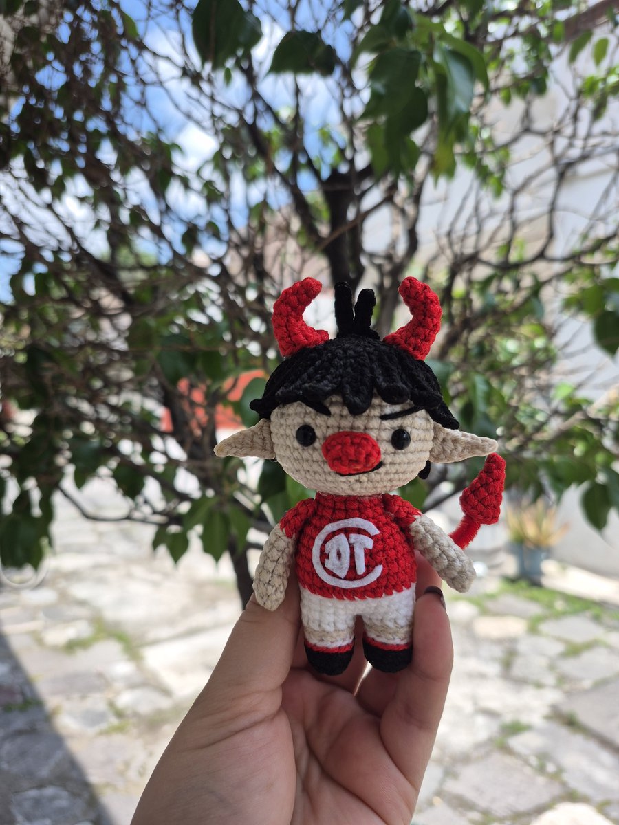Yanira_GH's tweet photo. señores, hice este amigurumi de la mascota de Los Diablos del Toluca ⚽️🧶👿❤️ https://t.co/Q3hoAa1elm