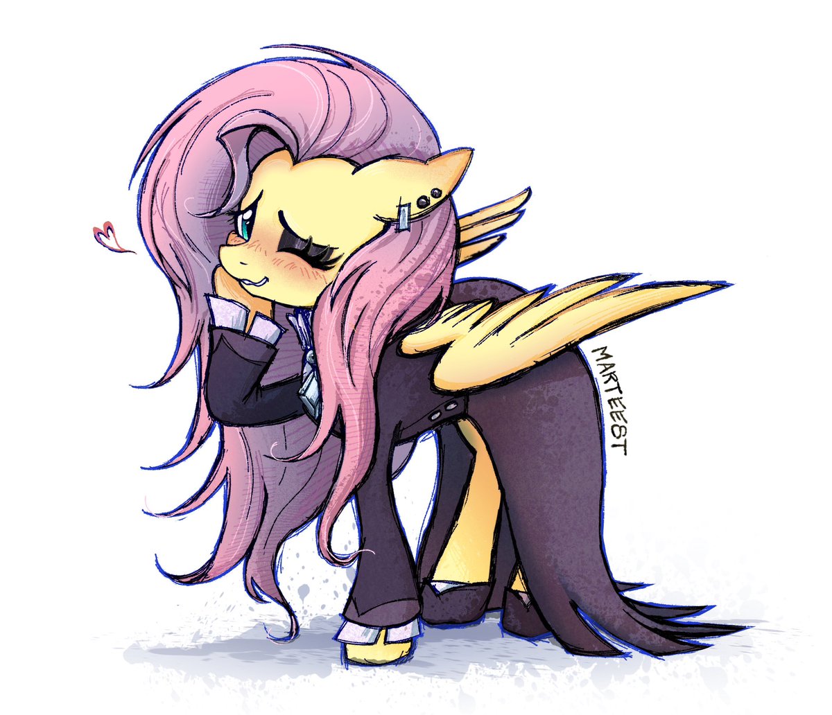 marfailure's tweet photo. Goth Fluttershy 🦇💗

Commission for @jqyden05 #mlp #fluttershy https://t.co/L5bHNqrrNL