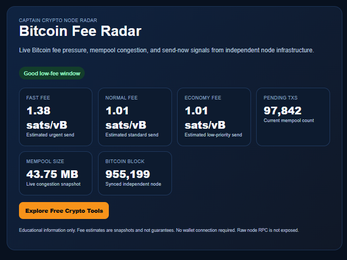 campionenodes's tweet photo. Bitcoin Fee Radar   (free live)
https://t.co/55xOc5KlT5 https://t.co/srCsiBqkLe