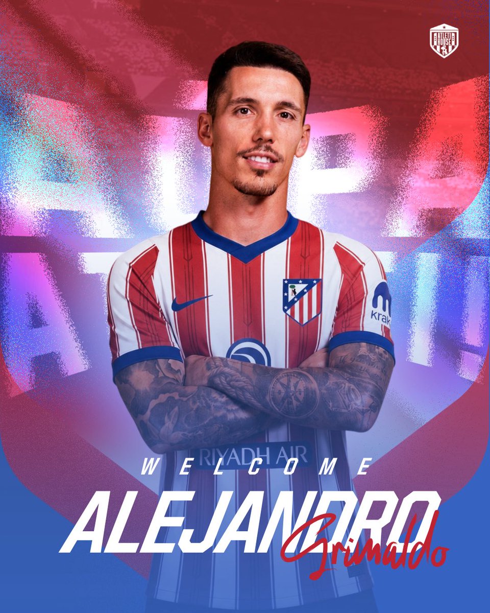 AtletiHouse's tweet photo. مرحبًا بك في أتليتكو مدريد، @grimaldo35 ❤️🤍 https://t.co/0arQ1vao96