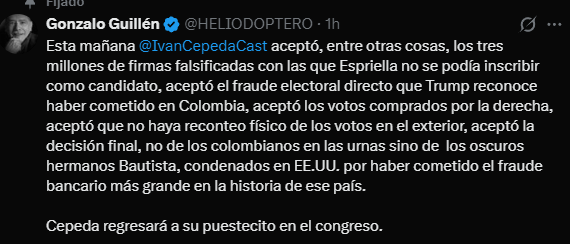 chinocanson's tweet photo. @IvanCepedaCast ivancho no se que decir, usted nos representa a los que no tenemos voz https://t.co/jRlWjXhv9w
