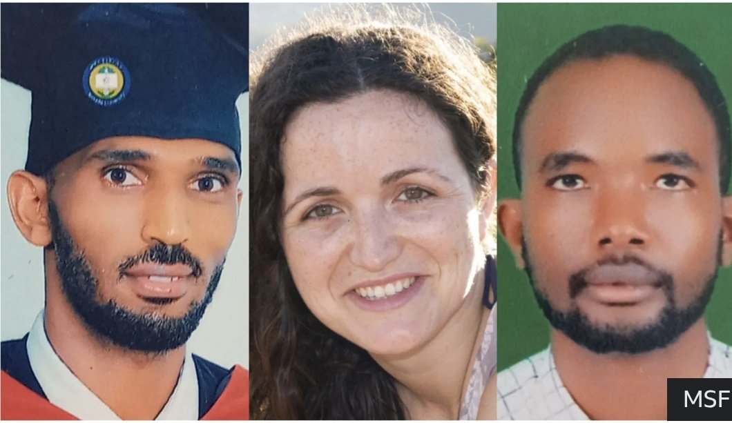 JoeTseGy's tweet photo. "5 years ago On 24 June 2021, Doctors Without Borders/Médecins Sans Frontières (MSF) colleagues María Hernández Matas, Tedros Gebremariam Gebremichael, and Yohannes Halefom Reda were killed while providing humanitarian assistance in Tigray"
#NoJusticeNoPeace 
@UNOCHA @UN_HRC https://t.co/NYeZVSGebr
