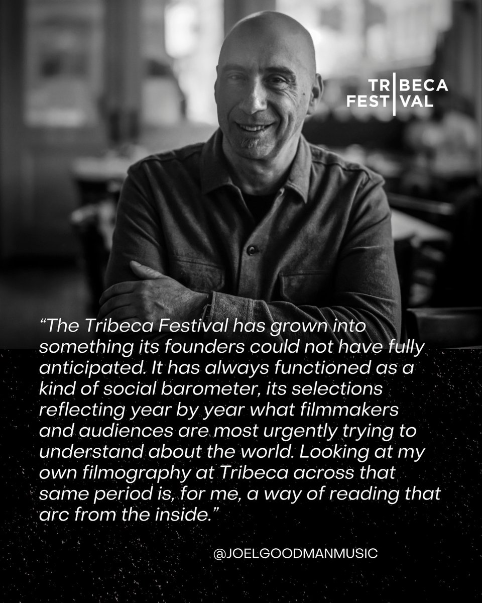 jgoodmanmusic's tweet photo. Celebrating 25 years of @tribeca Festival🎞️ It’s incredible to see how it has grown into something its founders could not have fully anticipated. Grateful to have scored many films that have premiered at the festival over the years. Will be sharing more on that soon. 🎶 #tribeca https://t.co/O8MANHFfe9