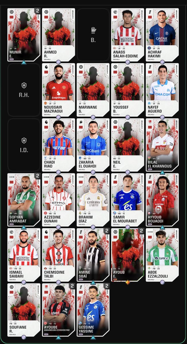 paulpollo00's tweet photo. @sorareazeri @Sorare Yes i Have pretty muche everyone  but with no % bonus.
And unfortunately i think that Messi will rest his match https://t.co/Ivk3axqxcD