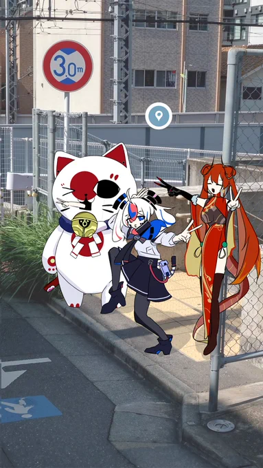 #国旗娘 Googleストリートビュー