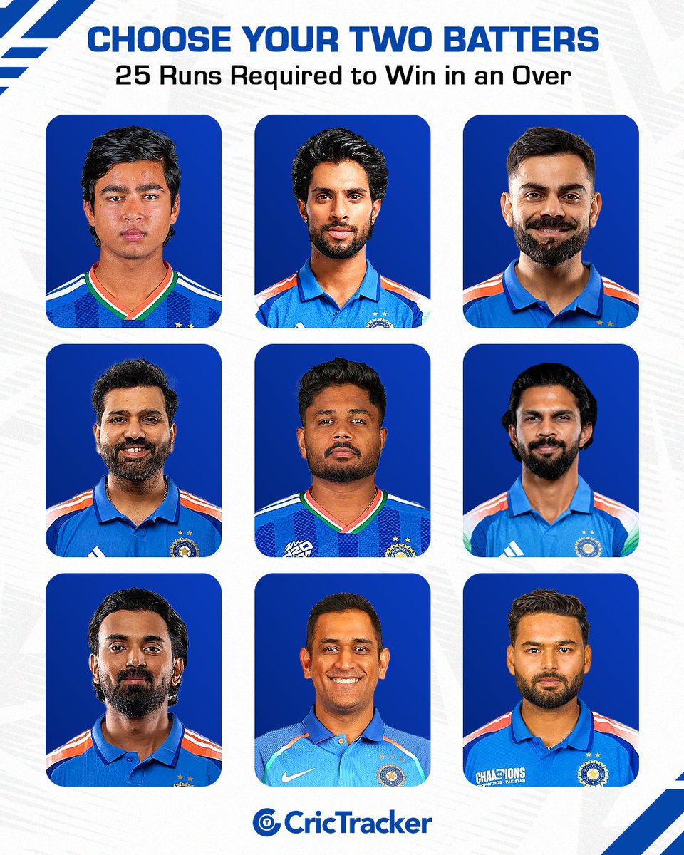 Cricketracker's tweet photo. Who are you trusting under pressure? 👀⚡ https://t.co/ShDLaCv1xJ