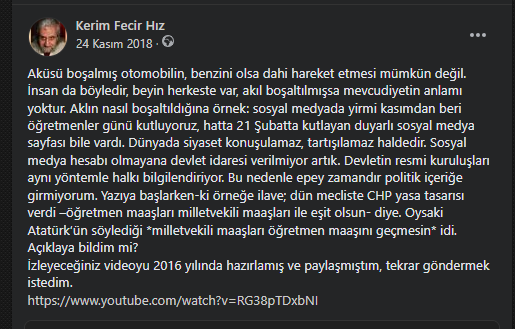 kfecir's tweet photo. @KadriyeHusrevAy #24Haziran
Çok uzun süredir siyaset ile halk bağı koptu, (kopartıldı da diyebiliriz) halk "oy butonu" olarak görevli, erken davranan iktidar oluyor.
Eğitimli, bilinçli/sorgulayan bireyler ancak öğretmenler tarafından yetiştirilebilir...
#ÖğretmenlerAçlıkGrevinde https://t.co/OnGiacYTXq