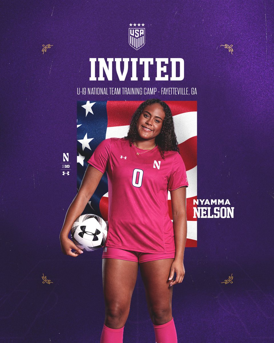 NUWSoccer's tweet photo. Our GK is headed to GA 🇺🇸☎️

Nyamma Nelson has been invited to @usynt U-19 Training Camp in Fayetteville, GA! https://t.co/U81phXA7SW