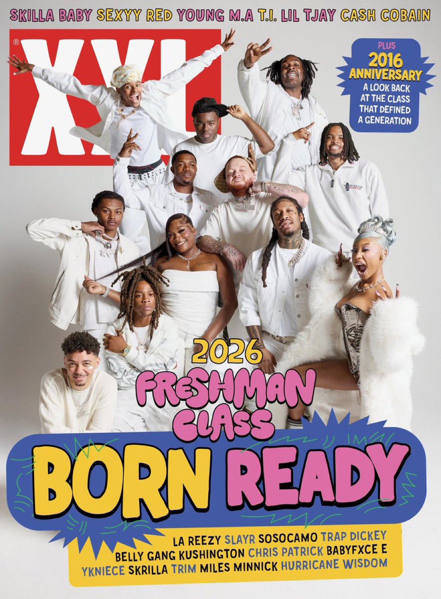 MaskedMortal_'s tweet photo. 🚨INTRODUCING THE XXL 2026 FRESHMAN CLASS🚨

▫️La Reezy
▫️Slayr
▫️Sosocamo
▫️Trap Dickey
▫️Belly Gang Kushington
▫️Chris Patrick
▫️Babyfxce E
▫️Ykniece
▫️Skrilla
▫️Trim
▫️Miles Minnick
▫️Hurricane Wisdom

What do y’all think of the class?! https://t.co/LSL8eNolx7