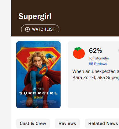 UniversoDCnauta's tweet photo. 🚨OFICIAL!

Supergirl (2026) já é o melhor filme da Supergirl. https://t.co/fTWZs9k50r