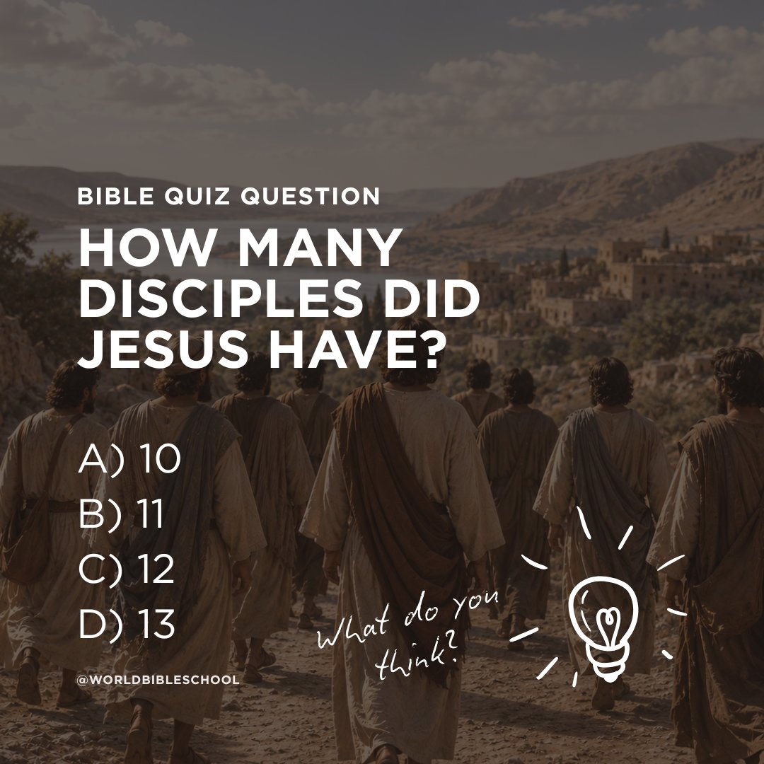 YouSharingJesus's tweet photo. Happy Wednesday! ❤️
Drop your answer below and share with a friend! Explore our free Bible study resources and continue your journey through God's Word. #knowledge #bible #quiz #quiztime #bibletrivia #Jesus #God #disciples #blessing #walk #faith https://t.co/hXAOhjrMUz