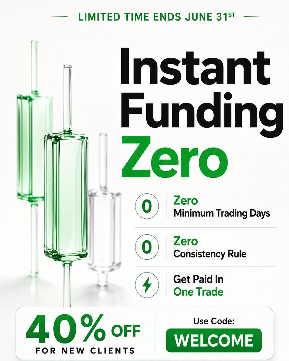 AfaaqFx's tweet photo. Have you heard about @SureLeverage’s instant Funding zero account !? 

Zero consistency rule 
Zero minimum trading days
Get paid in 1 trade ! 

Grab 40% OFF with code WELCOME 👇
Use Code "AFAAQFX" 
or
https://t.co/2ffW6SRNZ8 https://t.co/1DLSlG9zh8