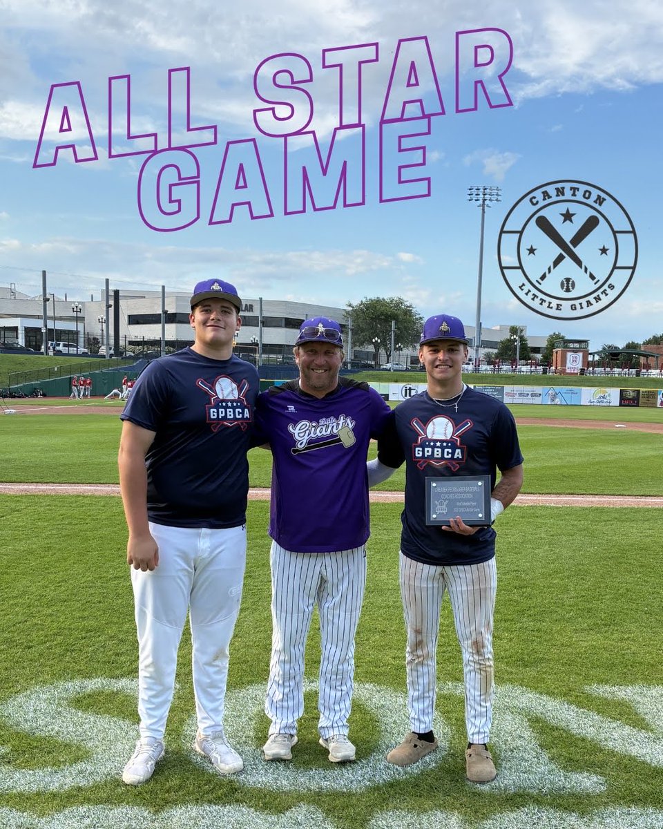 CantonBaseball_'s tweet photo. Last night Asher and Kash participated in an All Star game held at Dozer Park in Peoria! Both guys represented Canton High School along with Coach VanHouten! Asher got himself a hit in the game, and Kash secured the MVP! Way to go fellas! https://t.co/vaE8DwQihl