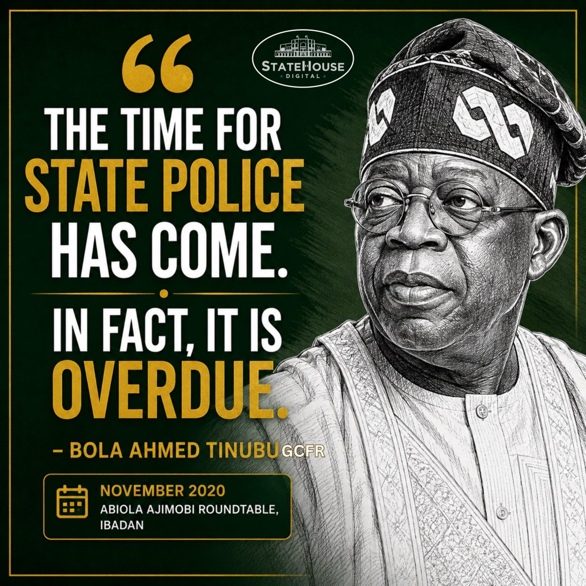 NGRPresident's tweet photo. The journey to State Police in Nigeria, a timeline of key moments. https://t.co/FKQOelKyxY