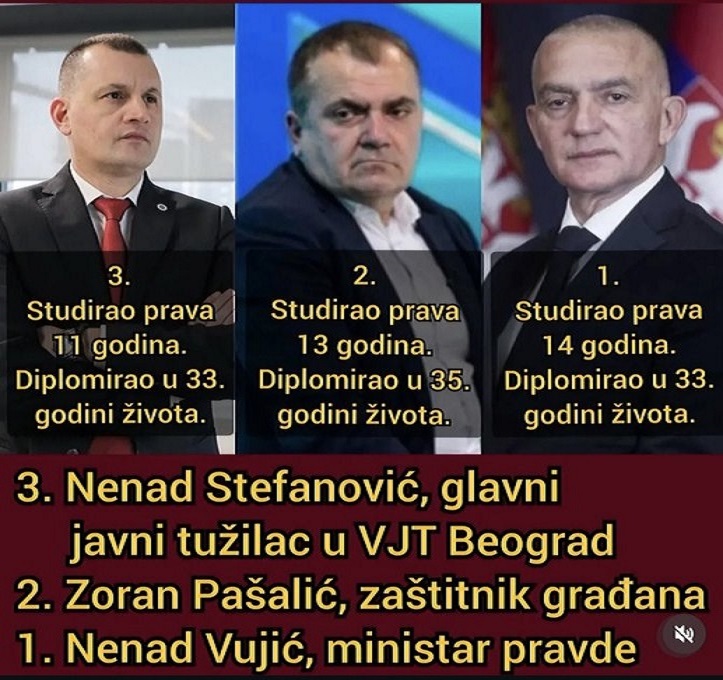 CovekSamo's tweet photo. Ove tri BITANGE su studirale prava 38 umesto 12 godina za 101 godinu njihovih života. Mogu zamisliti kakvi  li su tek MAMLAZI oni kojima su oni "šefovi".... https://t.co/vDwCZli9DU