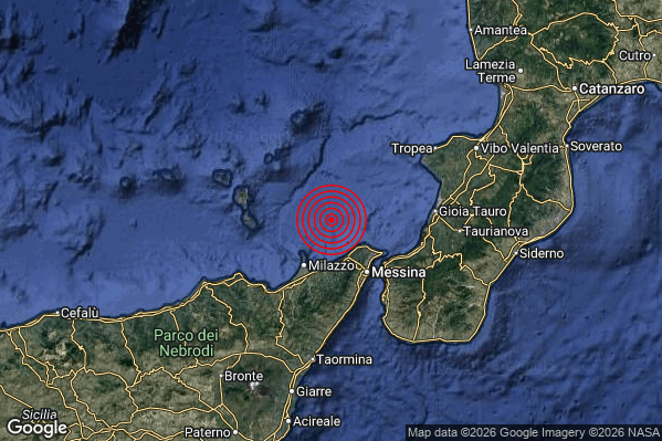 UltimiTerremoti's tweet photo. Terremoto 17:41:38 M2.0 epicentro "Costa Siciliana nord-orientale (Messina)"  https://t.co/iKS1pRcno0 https://t.co/ETZLi87b9f
