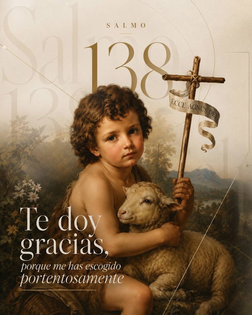 kireinajito's tweet photo. 📖 ✨ SALMO 138 ✨

R/. Te doy gracias, porque me has escogido portentosamente. 

Señor, tú me sondeas y me conoces; me conoces cuando me siento o me levanto, de lejos penetras mis pensamientos; distingues mi camino y mi 

#SalmoDelDía
#TeDoyGracias
#MeHasEscogido https://t.co/rZsspXRlvF