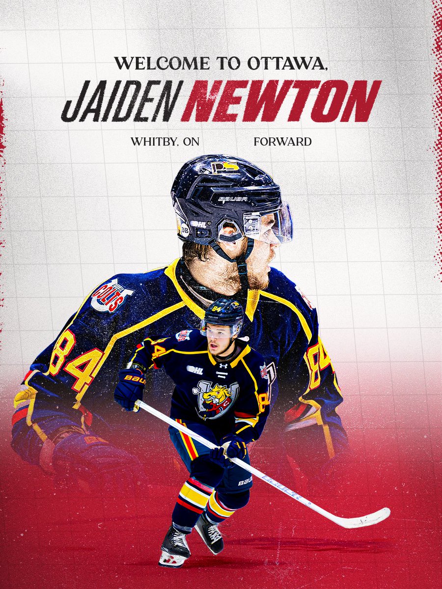 Ottawa67sHockey's tweet photo. Ready to redefine the laws of gravity with Newts 🍎

Welcome to Ottawa, Jaiden! https://t.co/IlvJMvA27z