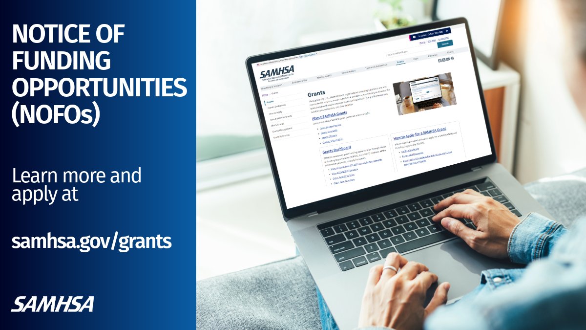 samhsagov's tweet photo. 📢 Spread the word: Over $700M in new funding opportunities to address mental illness, addiction, and homelessness. Learn more and apply: https://t.co/SnMiqhoNxZ #GreatAmericanRecovery https://t.co/UMoN5HPLqf