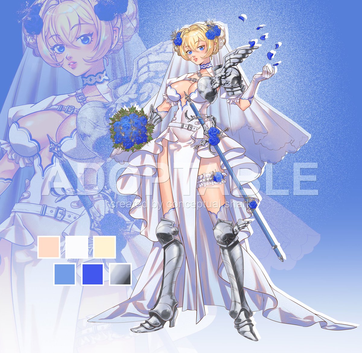 Shark_s_Adopt's tweet photo. 💙 Knight Bride
#adopt #adoptable #characterdesign #ocdesign https://t.co/g4ix3GoBCV