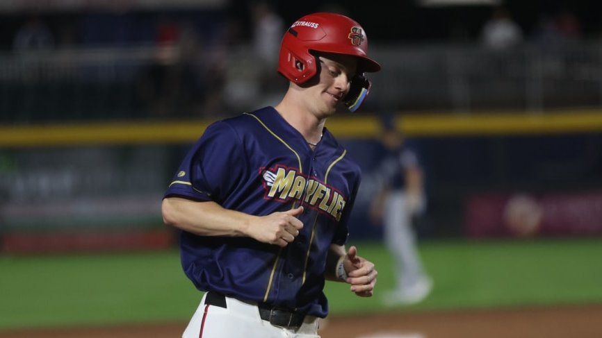 MLBPipeline's tweet photo. Sam Petersen is thriving at Double-A, where he just won Eastern League Player of the Week honors.

The #Nats' No. 23 prospect opened up about his competitive side, from ping pong to high school football and more: https://t.co/Z4xscYz6Fg https://t.co/b1kMPXSfVB