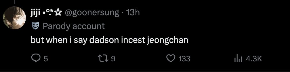 dwaekkibits's tweet photo. stays will sooner read and write incest fics than actually support skz lmao https://t.co/o0tZLflkgy
