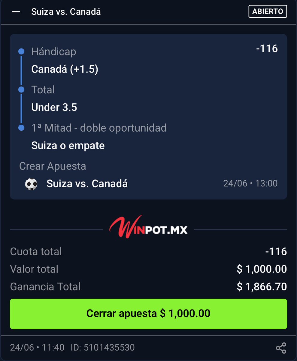 NFL_sts's tweet photo. Canadá 🇨🇦 vs Suiza 🇨🇭, este partido tiene una particularidad táctica, el empate sirve para que ambos clasifiquen pero solo uno necesita ganar para liderar el grupo, el juego no tiene penalización por clima aunque podría llover en Vancouver el techo del estadio probablemente esté cerrado, con el empate Canadá lidera el grupo por diferencia de goles, sin duda Canadá planteará un juego conservador con balance como vimos ante Bosnia, si Suiza gana lidera el grupo y es la única vía, con empate clasifica segundo, deben atacar para ganar pero pueden vivir con un empate, además hemos visto que establecen un juego aburrido y poco espectacular, el incentivo es que el primero de grupo tendrá un rival más a modo en ronda de dieciseisavos, esto motivará a Suiza pero no al extremo de sacrificar todo y poder recibir un gol en contragolpe, es un partido cerrado con posibles goles pero no hay forma de que sea goleada. Suiza llega con 5 partidos invicto concediendo un gol o menos, tienen 0 goles concedidos en el primer tiempo por lo que un Suiza doble oportunidad en la primera mitad podría presentar valor y este equipo jamás ha perdido contra equipo de CONCACAF en copa del mundo, además de tener una defensa élite, Canadá llega con 9 partidos invicto consecutivos 6 victorias y 3 empates, además de un imponente 6-0 vs Qatar, Canadá es ligero favorito a liderar el grupo con el empate aunque el mercado está vendiendo a Suiza como favorito para este juego, el modelo nos da una expectativa de gol para Canadá de 1.40 y 1.30 para Suiza por lo que es sumamente complejo, y nos deja una expectativa de gol de 2.70 (ligero edge en el over de 2.5), Embolo y Jonathan David son los dos anotadores más probables por expectativa individual, la distribución de marcadores probables nos arroja un 1-1 con 12.2% de probabilidad, 1-0 para Canadá con 9.4% de posibilidades y 1-0 Suiza con 8.7%, 2-1 para cualquiera queda apenas detrás con 8.6% de probabilidades, mi recomendación en un partido tan complicado sería un Suiza DO en primer tiempo + Canadá + 1.5 + under 3.5 que nos dejaría en un momio no tan castigado para un partido tan complicado, si quieren sufrir el empate en +214 tiene muchísimo valor también.