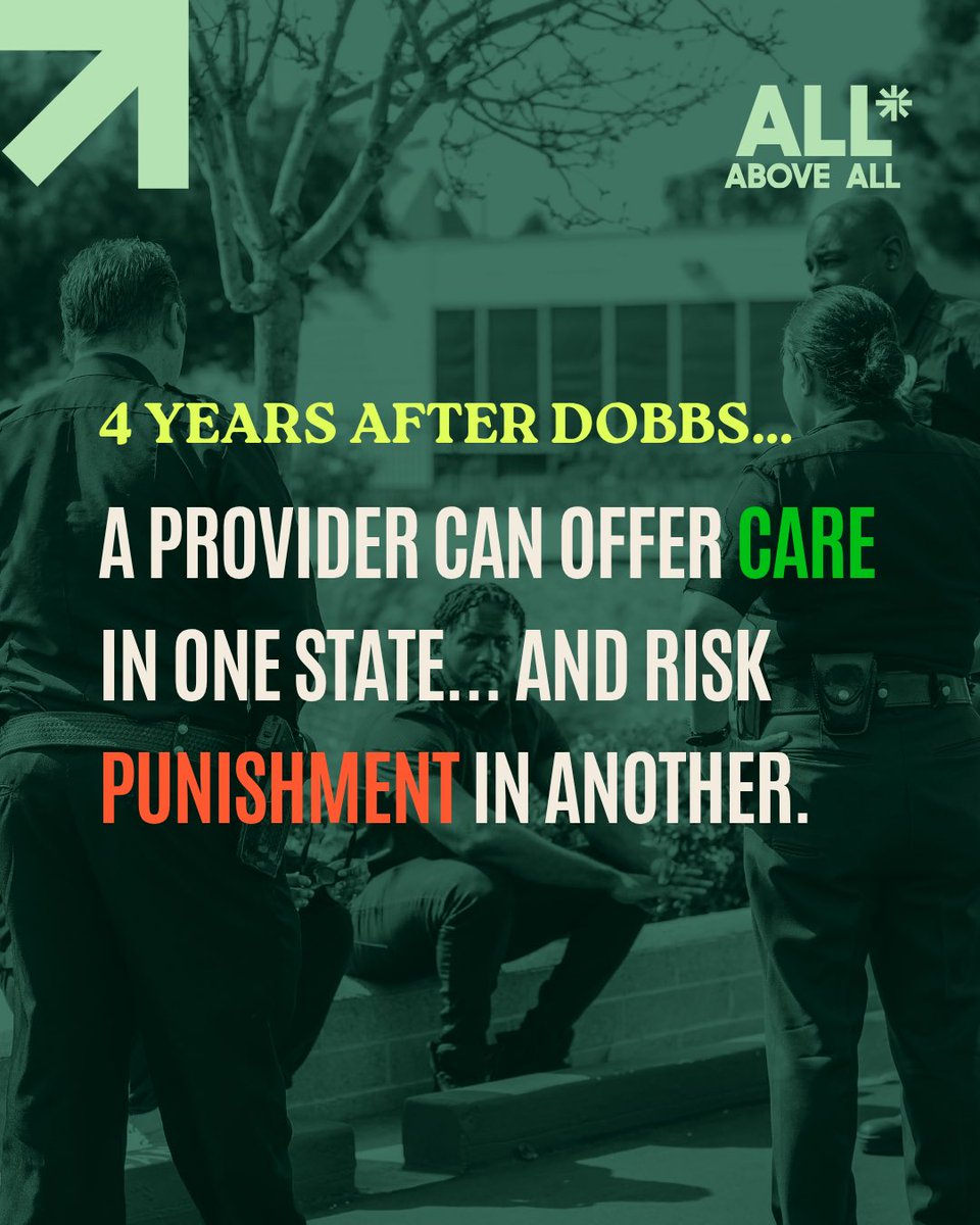 AllAboveAll's tweet photo. Four years ago, the Supreme Court overturned Roe.

Since then, politicians have worked to strip away reproductive freedoms state by state.

Swipe through to see what Dobbs has really delivered…

#Dobbs https://t.co/qOZbwyoitS