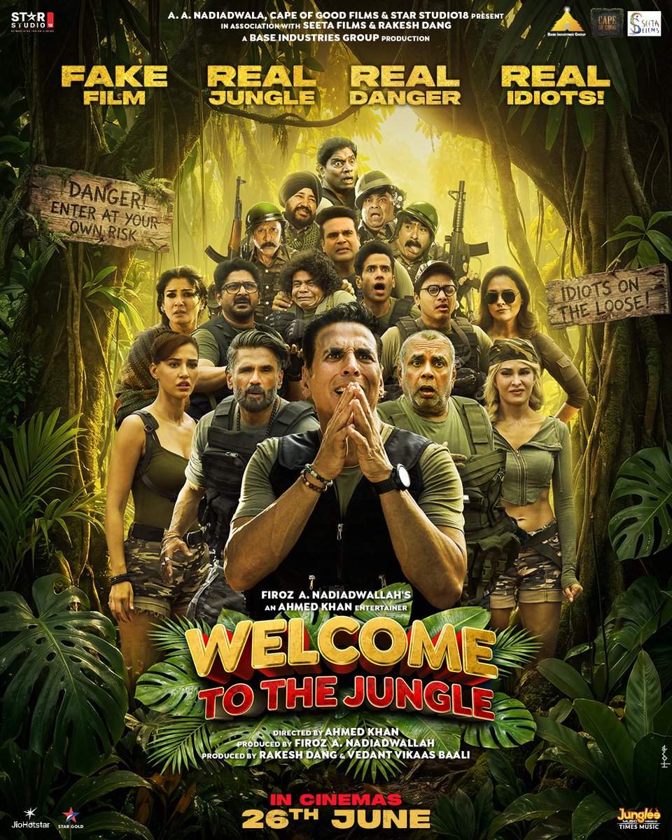 SalimKh57633692's tweet photo. #RealReview #Welcometothejungle movie Average Hai movie to Acchi Hai.. #Akshaykumar so good comedy #PareshRawal ek number comedy #Sunielshetty full fun #Dishapatani hot Baki ster cast ok ok.. #WelcometothejungleReview 

@akshaykumar @SirPareshRawal @SunielVShetty @starstudio18_ https://t.co/FNjsjAYjdt