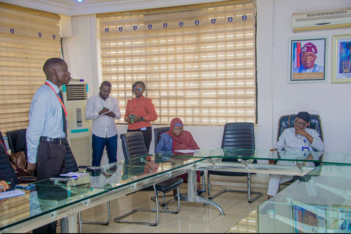 UnilorinNGR's tweet photo. On Monday, June 22, 2026, our Vice-Chancellor, Professor Wahab Egbewole, SAN, played host to the newly elected @UilStudentUnion executives led by the President-elect, Mojeed Adam @TheAdamMozeed. https://t.co/W140fSQLdR