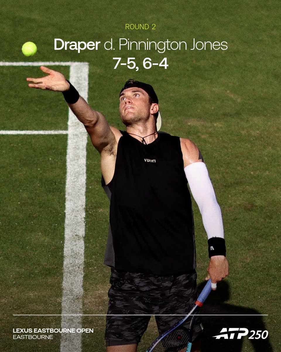 Through to the last 8 ✓ @the_LTA | #LexusEastbourneOpen