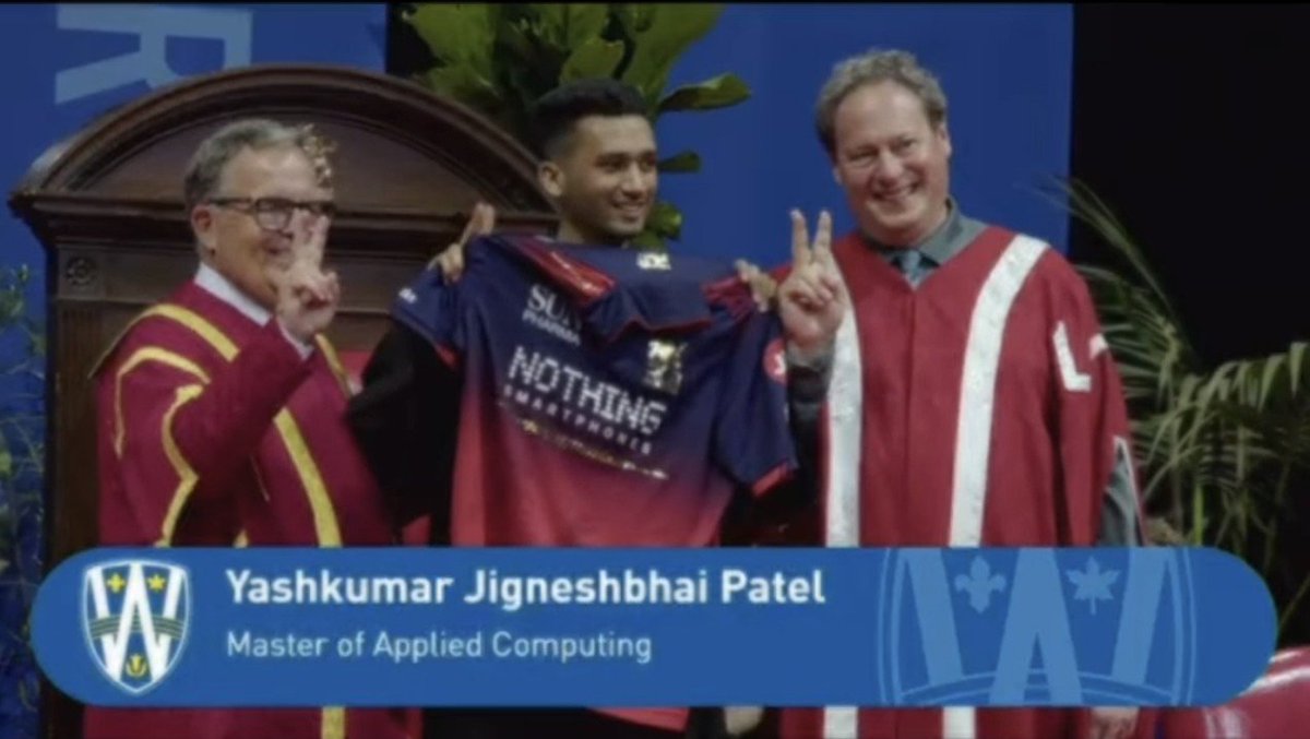 ImTanujSingh's tweet photo. A VIRAT KOHLI FAN WITH RCB JERSEY ON HIS GRADUATION DAY IN CANADA. ❤️🐐

- The Craze of King Kohli &amp; RCB. https://t.co/DHhV2RCqZ1