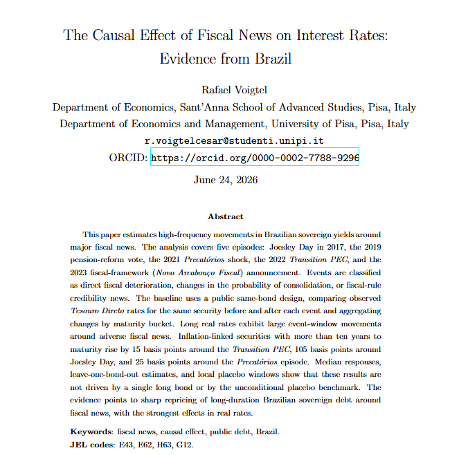 rafael_voigtel's tweet photo. My second solo paper has been accepted for publication in the Economía LACEA Journal! 

It will be available soon, stay tuned. https://t.co/SjrS6A5UNt