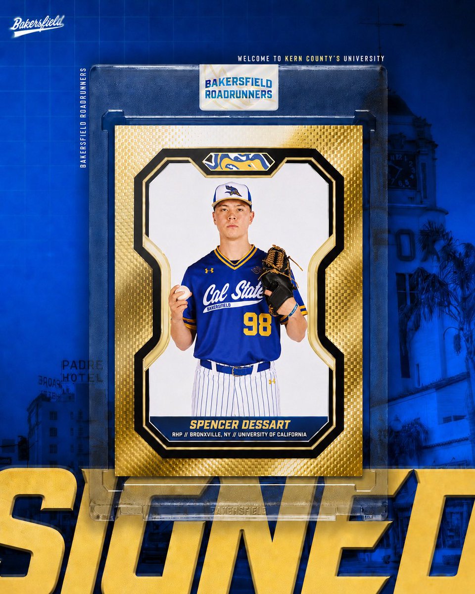 CSUB_Baseball's tweet photo. Welcome to the ‘Runner Family, @SpencerDessart ❕

Spencer Dessart will join the ‘Runners from Cal. Dessart, a member on the NCBWA “Stopper of the Year” Watch List, has made 14 starts and 26 appearances between his time in the PAC-12 and ACC. 

#TRU3T | #RunnersOnTheRise 👌 https://t.co/aaIYMIYSAS