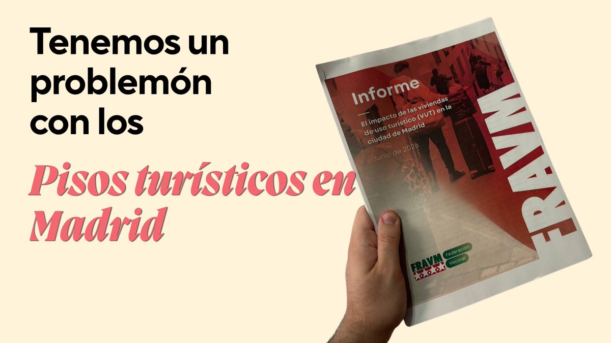 danijimenezvaq's tweet photo. Hace unos días la @FRAVM  publicó un informe que debería estar en el centro del debate sobre vivienda en Madrid.

Conviene reconocerlo: sin el trabajo de las asociaciones y sindicatos, muchos de estos problemas no llegarían ni a la agenda pública. 👇🧵 https://t.co/4ChEBXmGO5