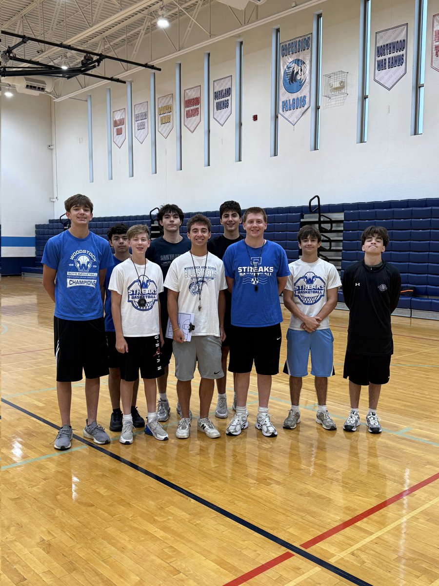 BlueStreakHoops's tweet photo. Wrapped up summer camp today with our annual Summer Extravaganza! Kudos to "The Darbys" for taking home the crown. The entire program had a productive summer, and we can't wait to get back at it in November! #bluepride https://t.co/IAAOgKMtVM