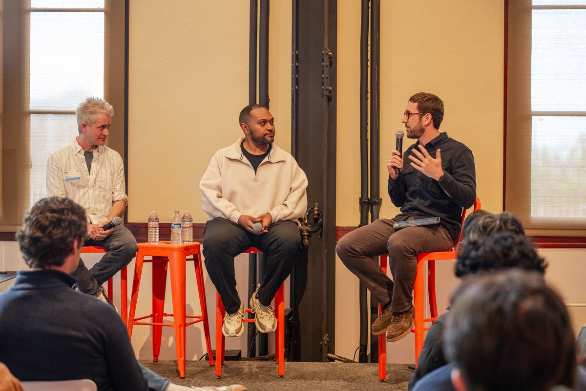 charliewarren's tweet photo. AI-native service companies are the "final boss level" of startups. Amazingly intricate and challenging to run.

At @ycombinator this week, I hosted two of the best at this game: @DakotahBlueRice of @HarperInsureCo and @gen_legal_inc's Ryan Walker.

We got into the stuff that's actually hard: pricing, margins, staffing, and running product. 

Bullish on these guys. Made me feel like a lame software founder.