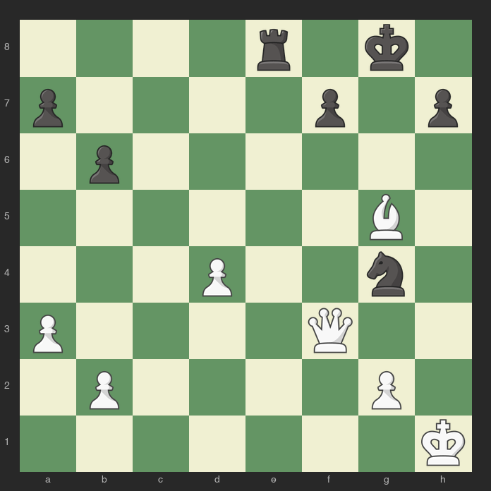 ivan09163388's tweet photo. ♔ Puzzle di scacchi #2 — Nero muove e matto in 2 mosse

La soluzione nel prossimo tweet! Prova a trovare la mossa giusta 👇

#Scacchi #Chess #Puzzle #ChessPuzzle https://t.co/zoXaWQUX3m