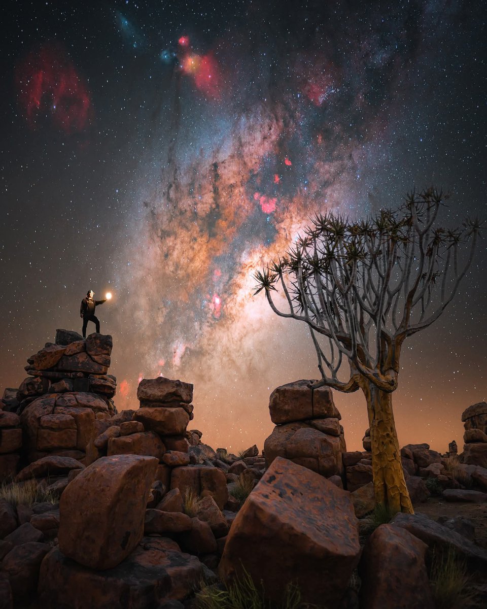 maiz_julio's tweet photo. Milky way over Namibia by Stefan Lieberman (Facebook) https://t.co/Z7Q1flI5Gu