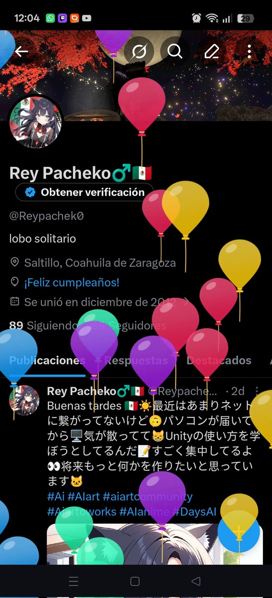Reypachek0's tweet photo. 今日はメキシコで6月24日です🇲🇽 私の誕生日です🎂 今日は仕事が休みなので😸 今日は家族と外食する予定です🤗 https://t.co/dqGsyd2h7F