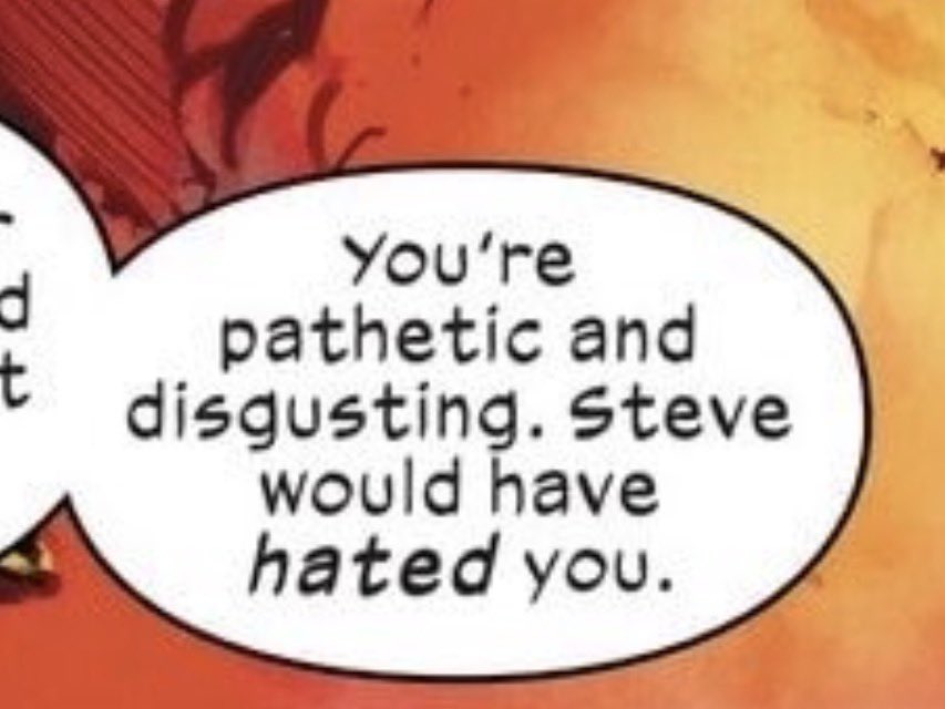 UltraNosk's tweet photo. Ultimates was really “what if we got a redditor to write a comic for us” https://t.co/czjwkZLHAW