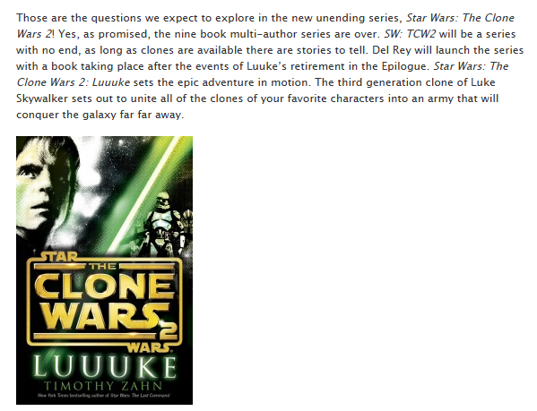 agresterso's tweet photo. crazy how a 2012 april fools joke by del ray predicted the entire future of star wars https://t.co/PM1vvExHO6
