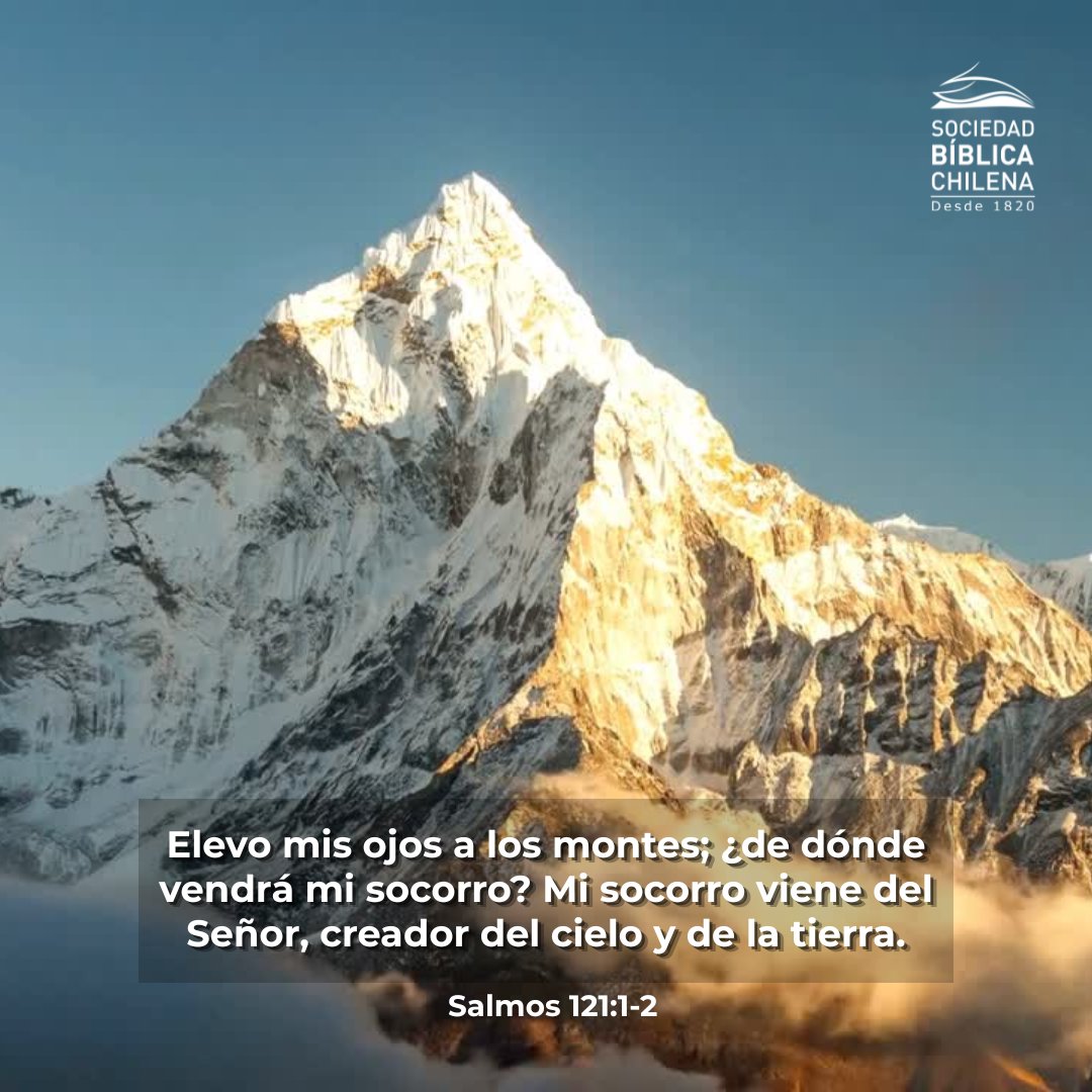 biblicachilena's tweet photo. "Alzaré mis ojos a los montes..." (Sal. 121:1-2). En medio de la ansiedad y la incertidumbre, nuestro socorro no viene de lo que vemos, sino de Dios. Cambia tu mirada del problema al Señor; Él sigue siendo mayor que cualquier desafío. https://t.co/JKTaIRdQ0z https://t.co/AoFGcaqXse