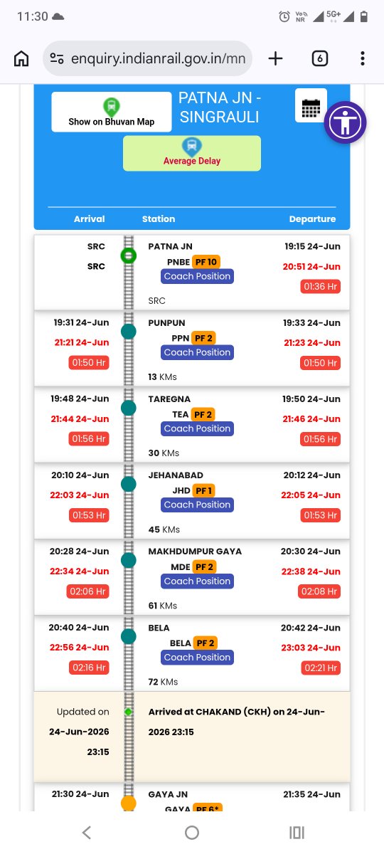 vikashsingh7692's tweet photo. Train no 13350 not moving from Chakand station @RailwaySeva @IRCTCofficial @RailMinIndia please look into this its emegency https://t.co/HnVyxgCNDJ