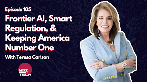 scsp_ai's tweet photo. Today on #NatSecTech…
@JeanneMeserve sits down with @teresacarlson, CEO of the General Catalyst Institute, to discuss the high-stakes battle for global AI leadership.
Carlson explains why the federal EO on frontier models is only a first step, how the "Mythos moment" served as Washington’s wake-up call, and why the gravest risk isn't regulation—but a failure to act with urgency.
📺 https://t.co/VBLViUaOIg
🍎https://t.co/6g6hQxzQMR
🎧https://t.co/k7uDLjbsgW
