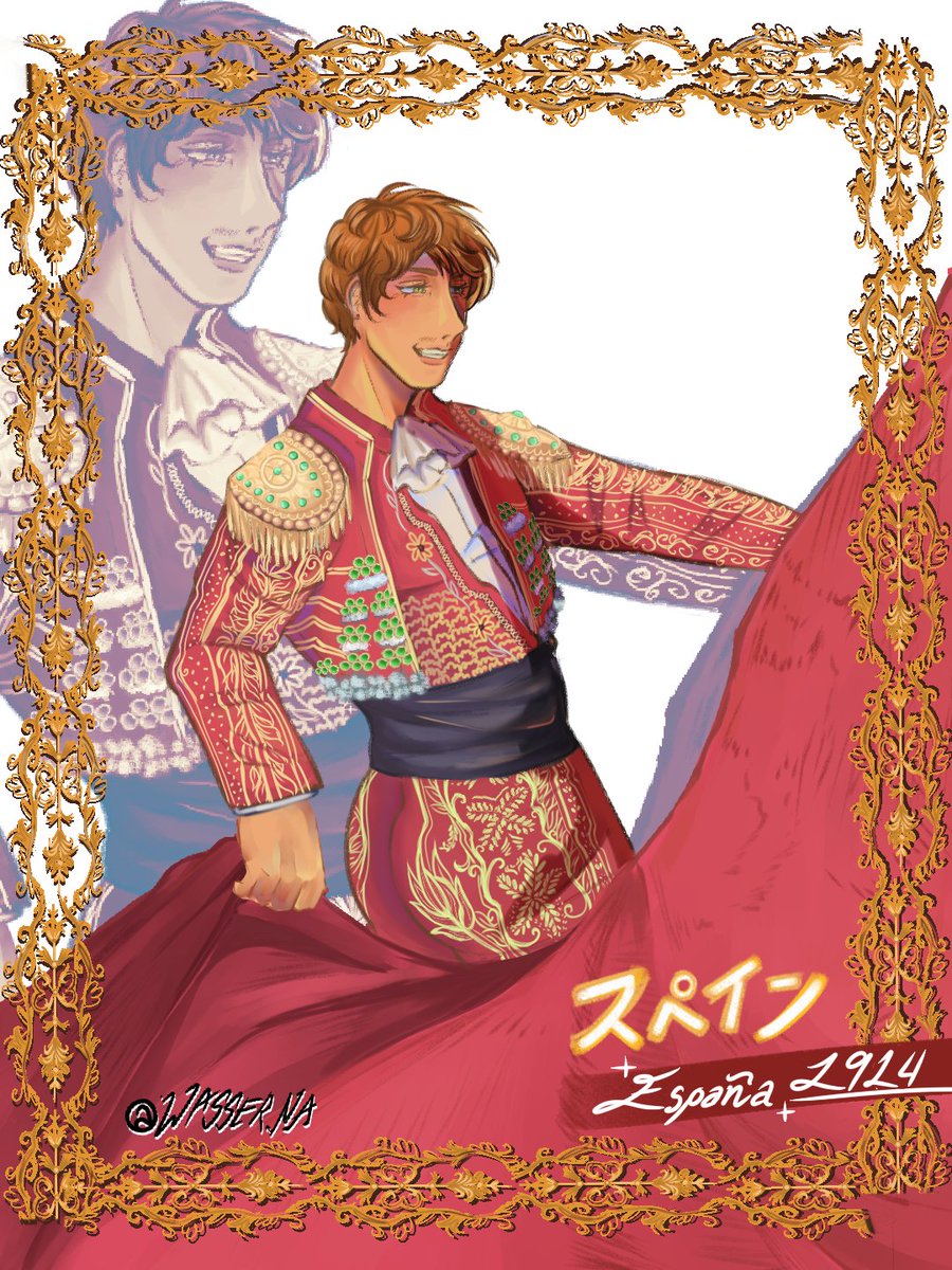 Wasserna0's tweet photo. Omg I ain't like this drawing at all but wooow #españa #Spain #hetaliatwt https://t.co/XR4DOgEMks