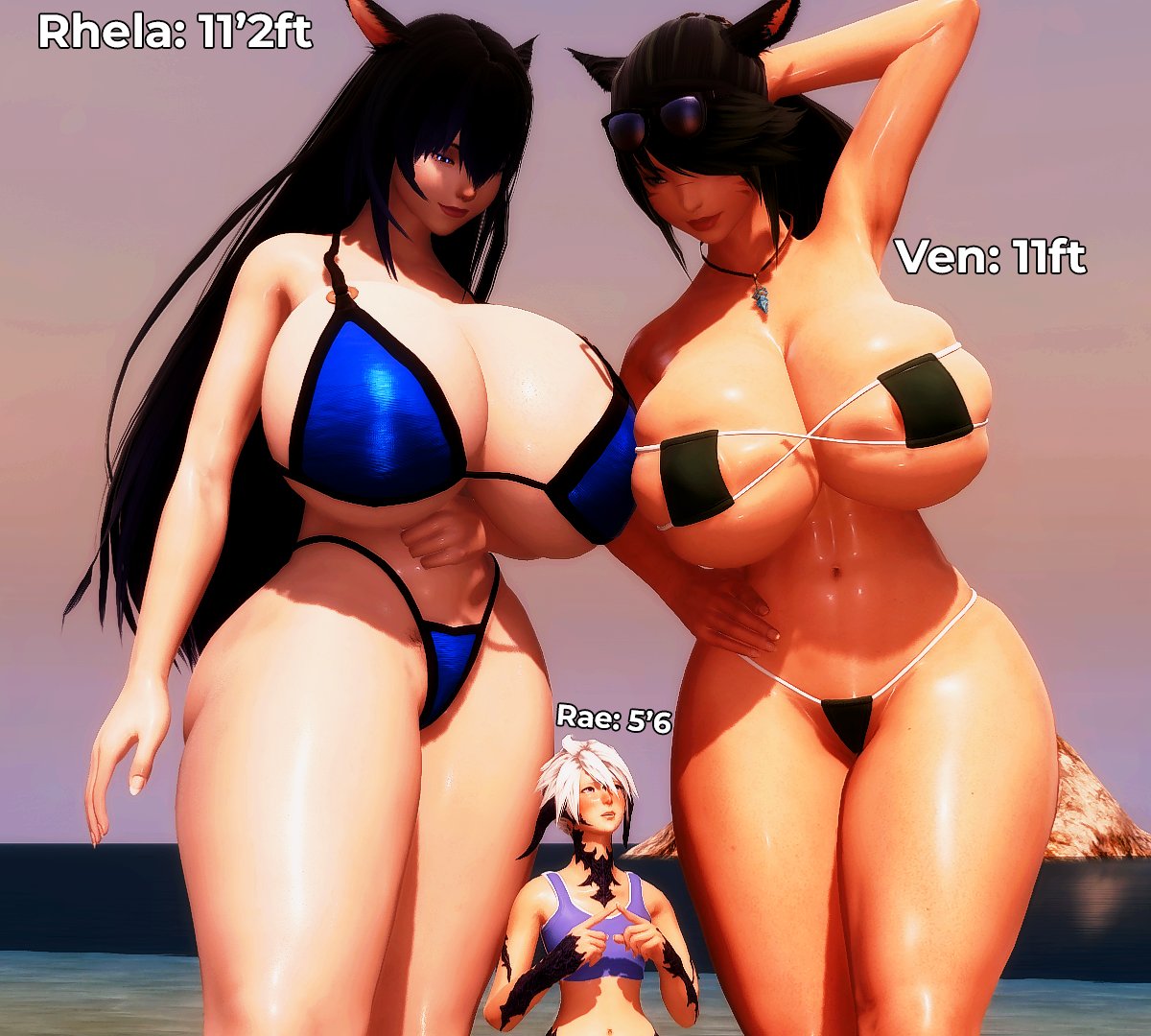 Raelynn_FFXIV's tweet photo. He suggested a nice beach day but something tells me they have a little more in mind...(with @PrettyFreakyXIV )

#sizetwitter #xivsize https://t.co/aqMeYUEZvU