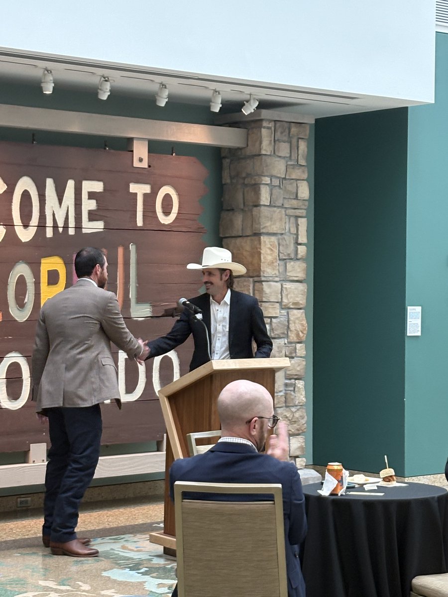 Taftlaw's tweet photo. We sponsored the Colorado Mining Association (CMA)'s Freedom Plane Reception at the History Colorado where attendees heard from Taft's James Eklund before viewing historic artifacts from the Freedom Plane. Our own Annie Sturges and Kelsey Kielman were also there to celebrate. https://t.co/S73vZM7zlv