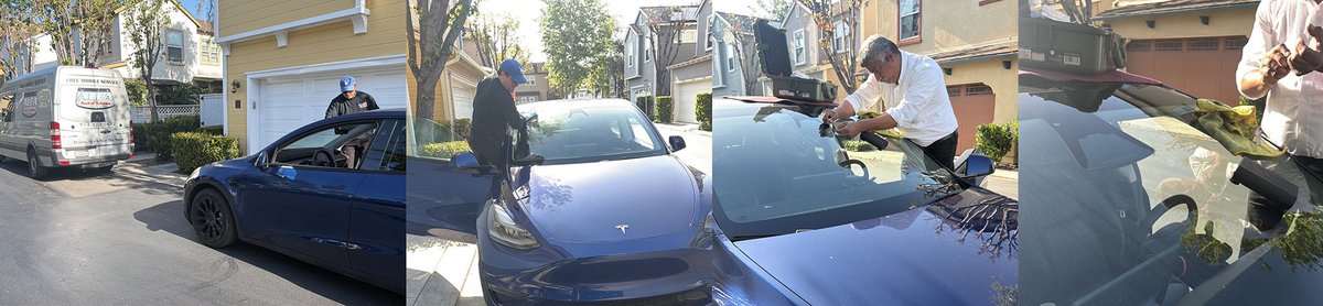 AlfaAutoGlassCA's tweet photo. Did your Tesla can smacked by a rock?

We can fix that.

Here we are repairing a Tesla windshield (rock chip repair).

We can come to you!

Call: (714) 323-2672

Learn more at:

https://t.co/ZbGeyUc0oj

#tesla https://t.co/6a9ouos3Te
